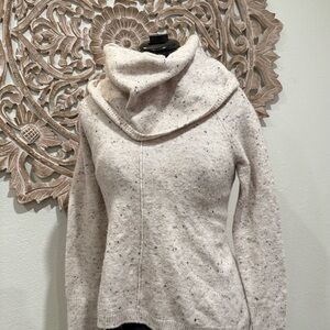 Jessica Simpson Heathered Cream Cowl Neck Sweater